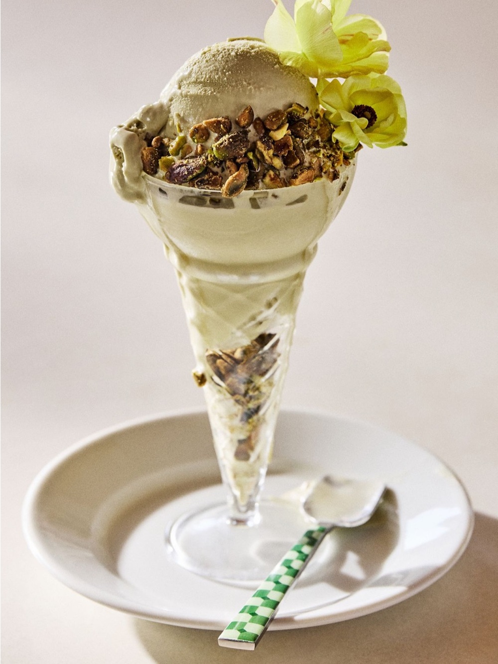 Anthropologie Ice Cream Sundae Flute Glass